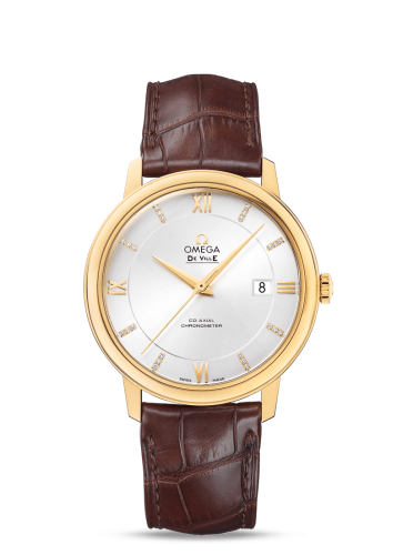 Omega De Ville Prestige Co-Axial 39.5 Yelllow Gold / Silver